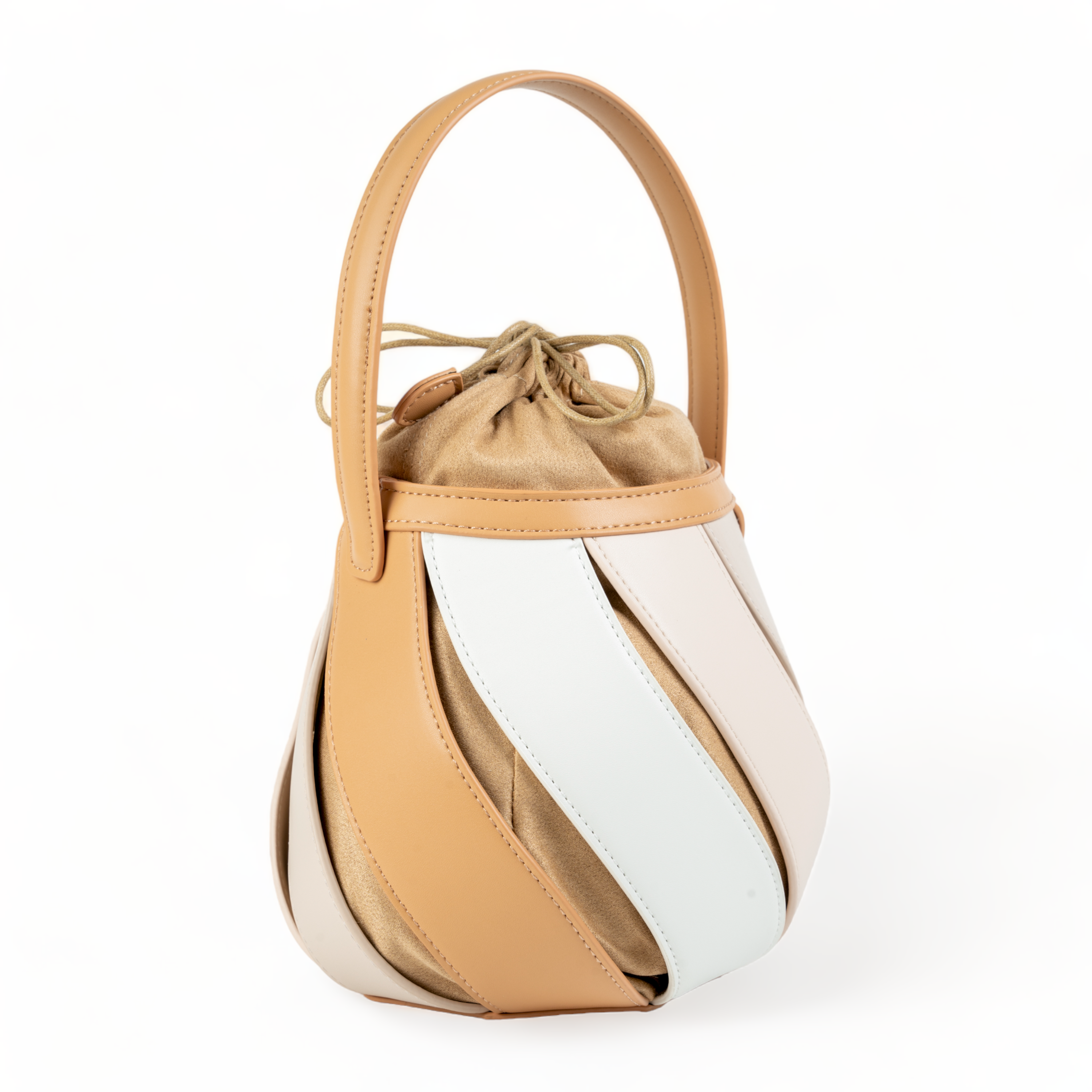chokore Chokore Spliced Bucket Bag (Beige)