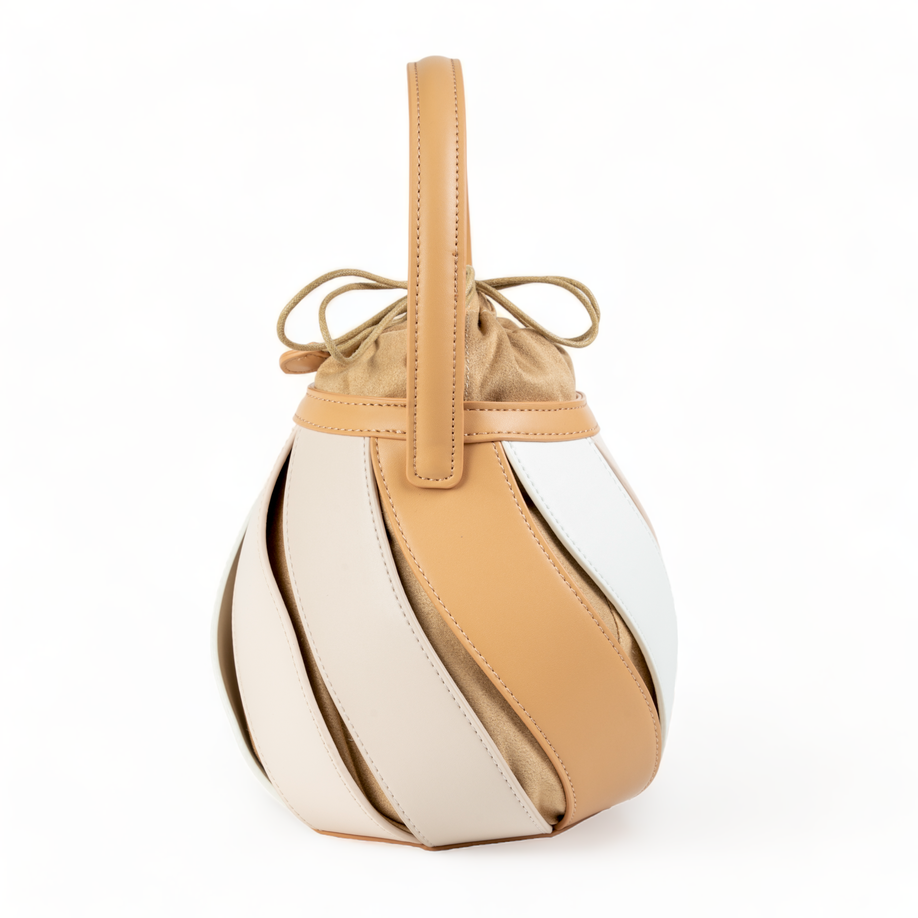 chokore Chokore Spliced Bucket Bag (Beige)