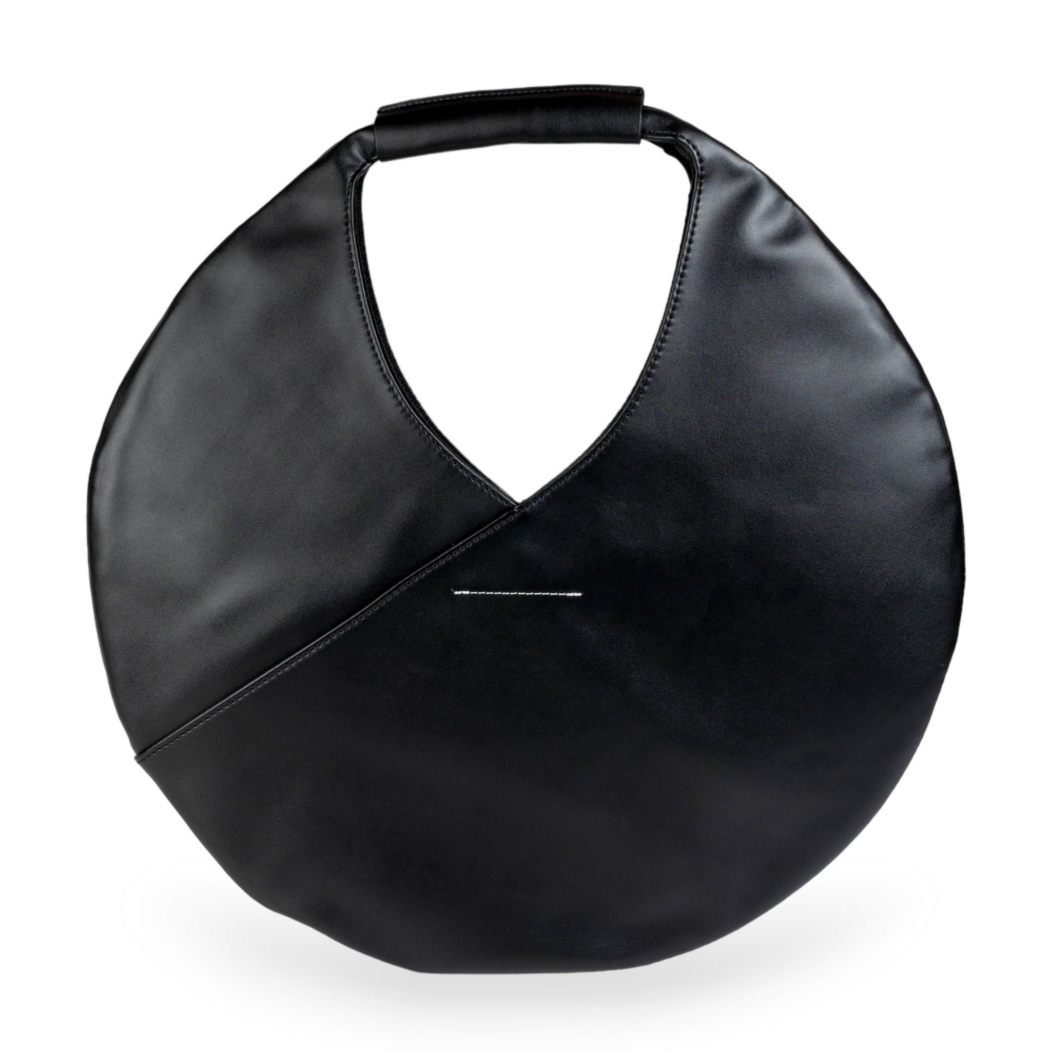 Chokore Round Leather Handbag (Black)