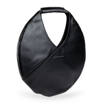 Chokore  Chokore Round Vegan Leather Handbag (Black)