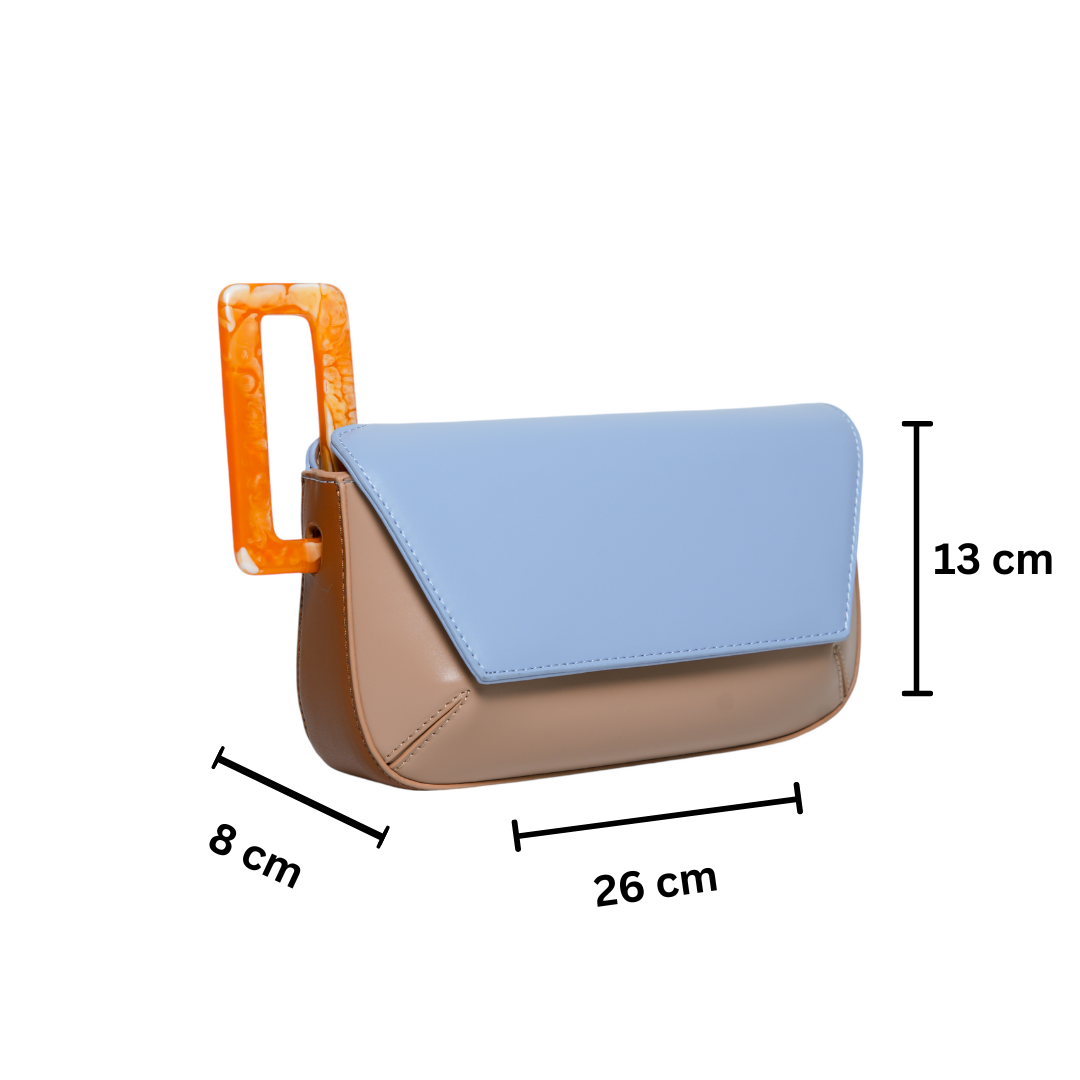 chokore Chokore Minimal Shoulder Bag (Blue & Beige)