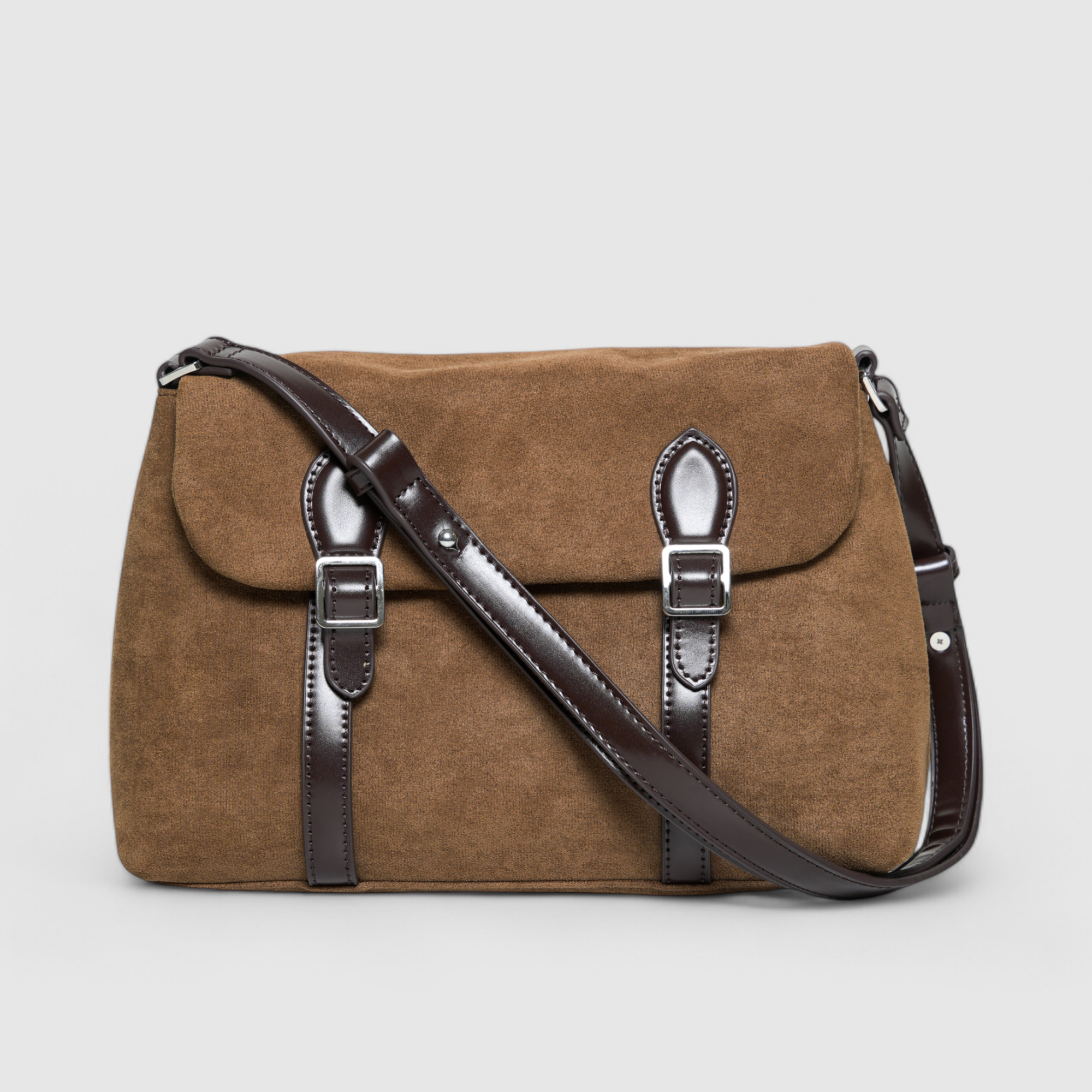 chokore Chokore Suede Vintage Shoulder Bag (Brown)