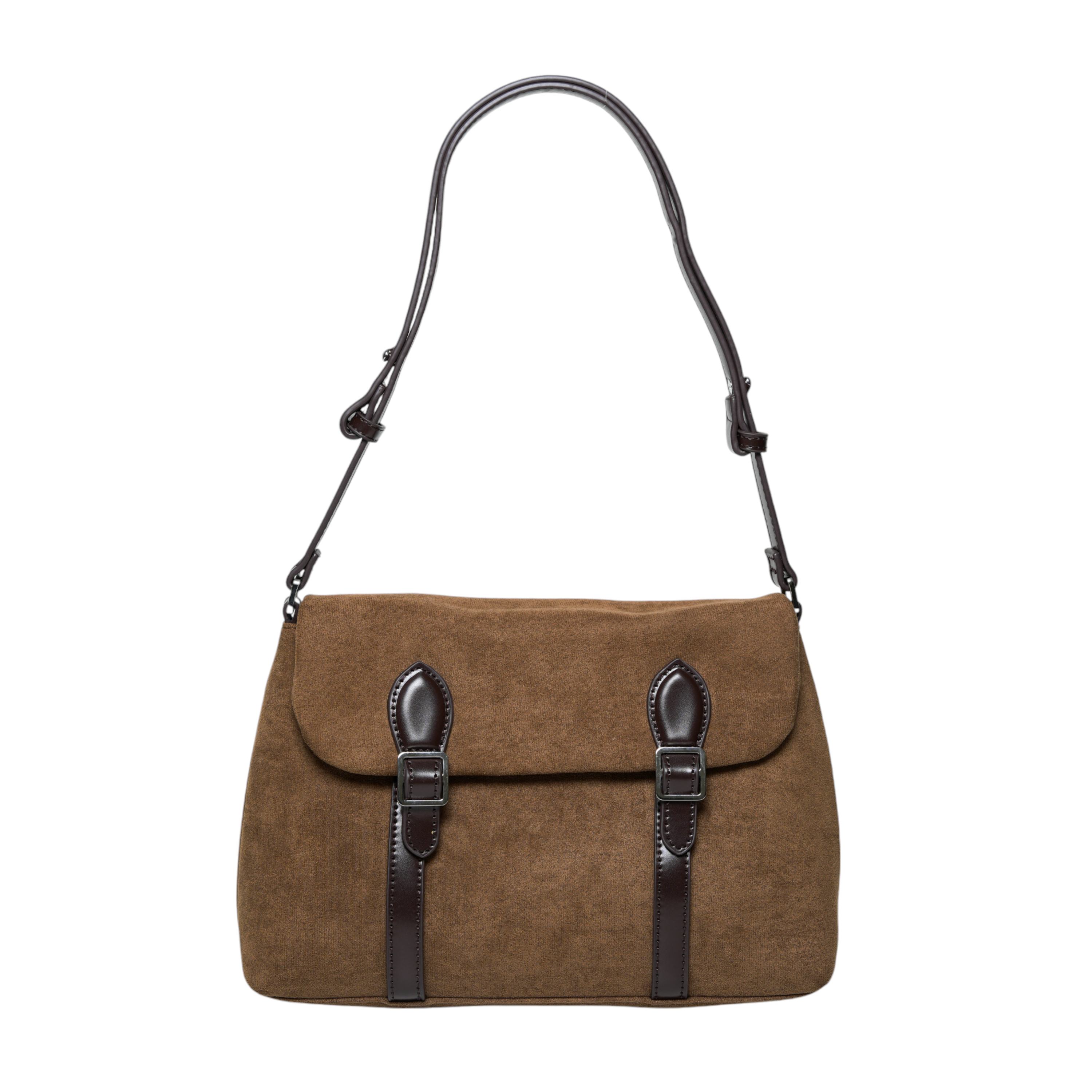 chokore Chokore Suede Vintage Shoulder Bag (Brown)