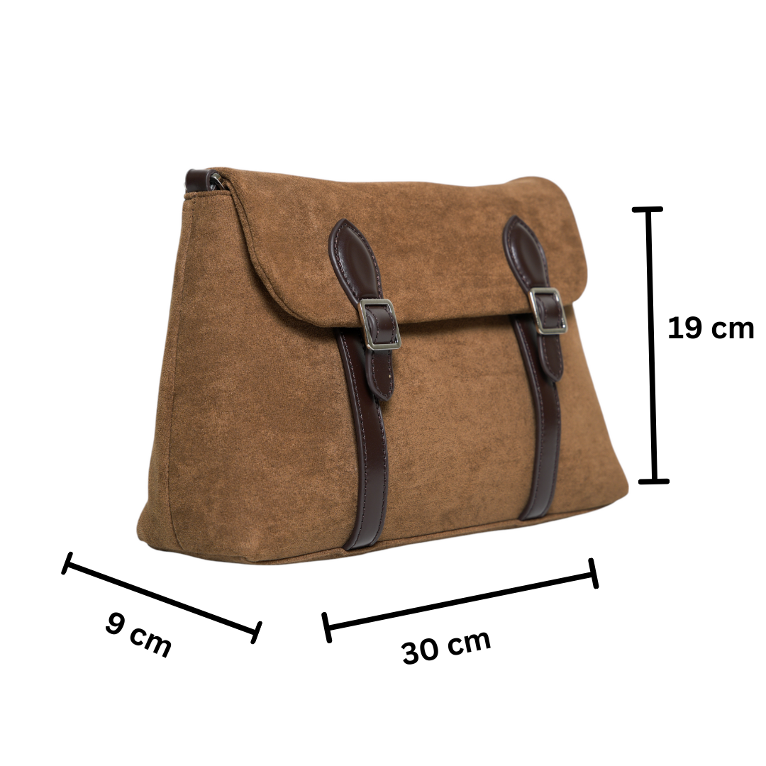 chokore Chokore Suede Vintage Shoulder Bag (Brown)