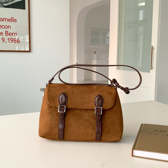 Chokore Chokore Suede Vintage Shoulder Bag (Brown) 