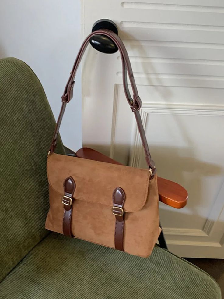 chokore Chokore Suede Vintage Shoulder Bag (Brown)