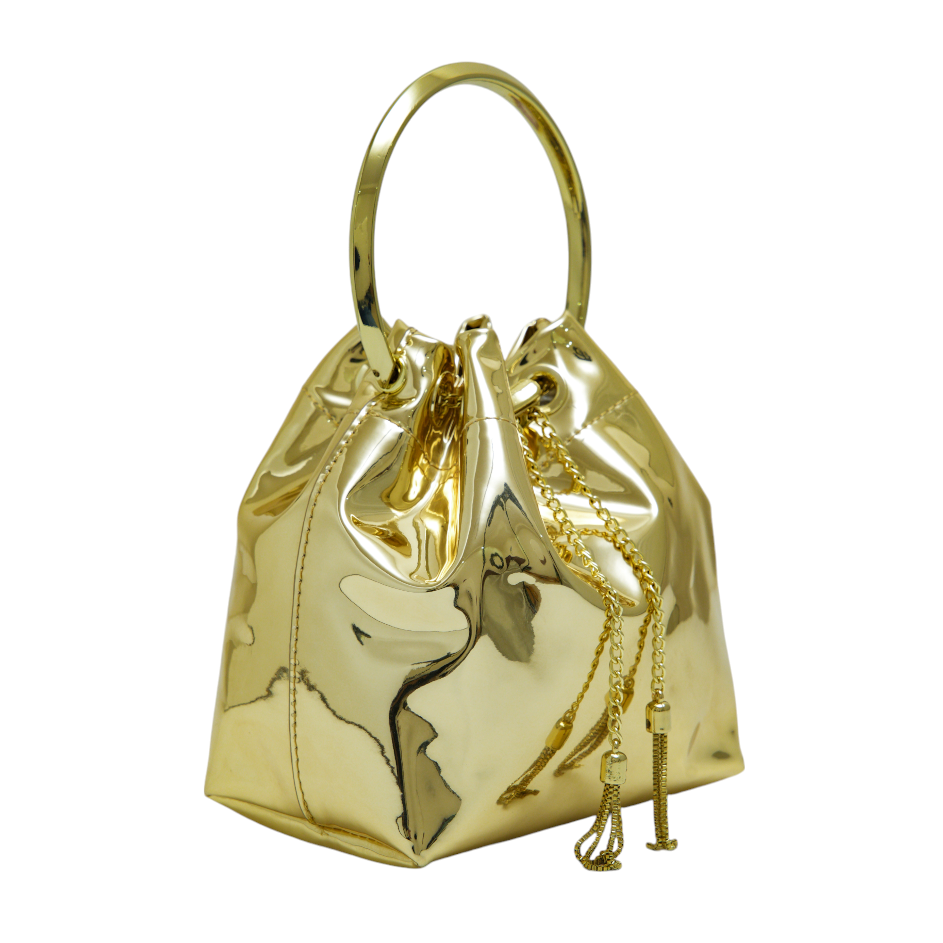 chokore Chokore Gold Tassel Potli Bag (Golden)