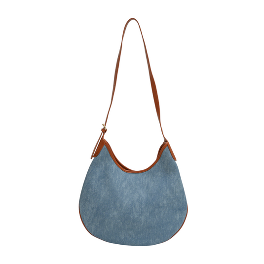 Chokore Chokore Faux Denim Retro Hobo Bag (Blue) 