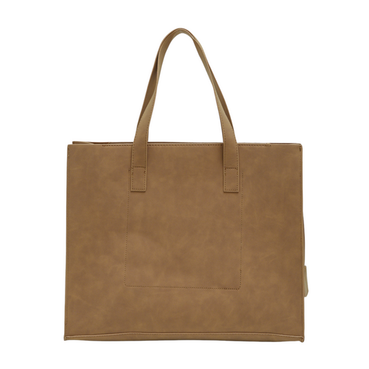 Chokore Chokore Minimal Square Tote Bag (Brown) 