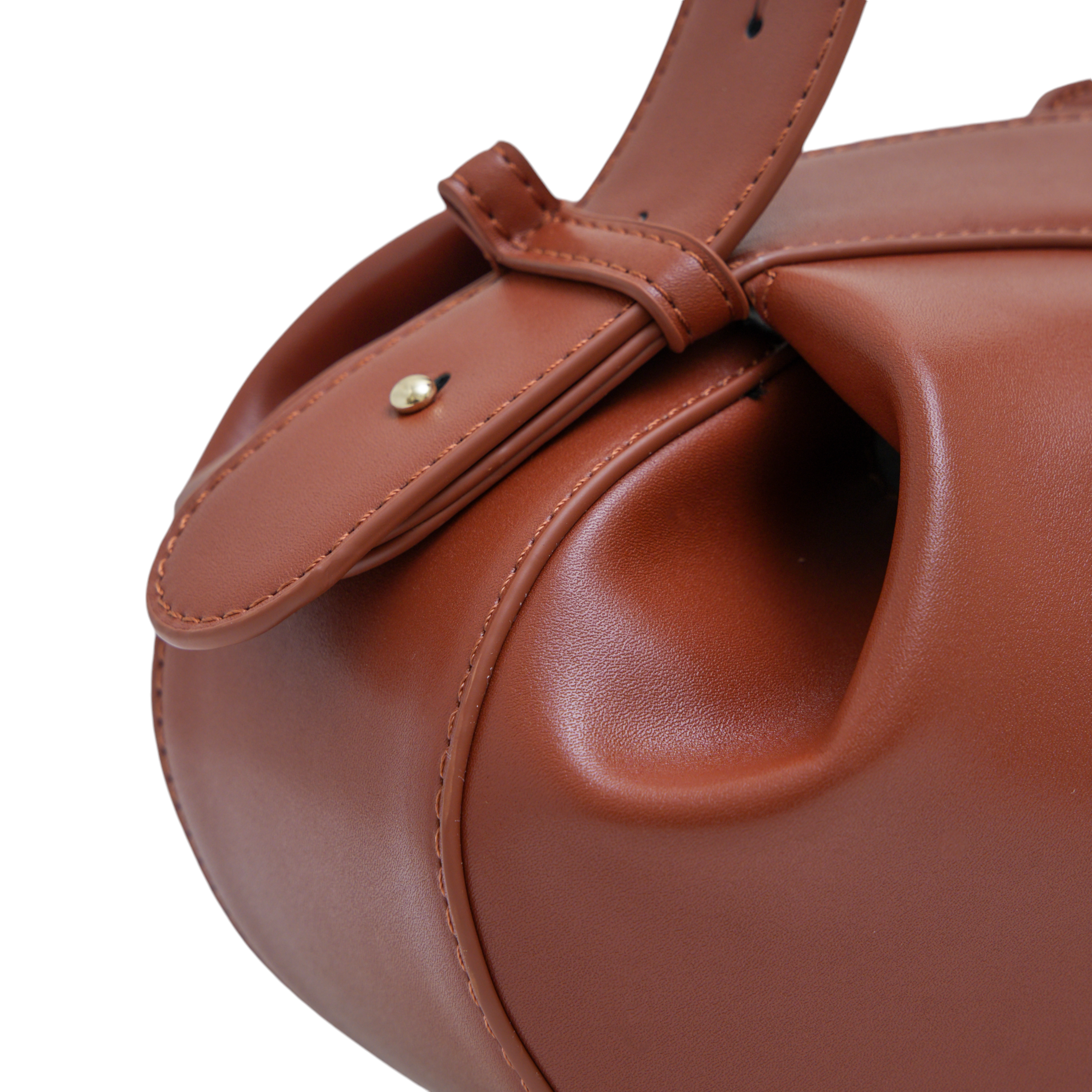 chokore Chokore Clutch Shoulder Round Hobo Bag (Brown)