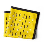 Chokore Chokore Yellow Baby Penguin Silk Pocket Square - Wildlife Range 