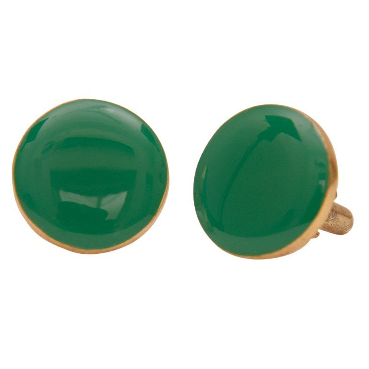 Chokore Green color Round shape Cufflinks