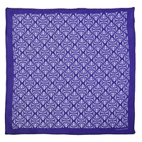 Chokore Chokore Blue & White Silk Pocket Squares from Indian at Heart collection