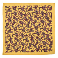 Chokore Chokore Tangerine & Burgundy Pocket Square from Indian at Heart collection