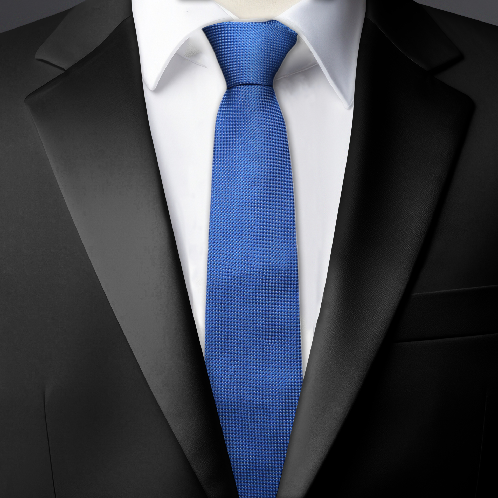 Chokore Pinpoint (Blue) Necktie