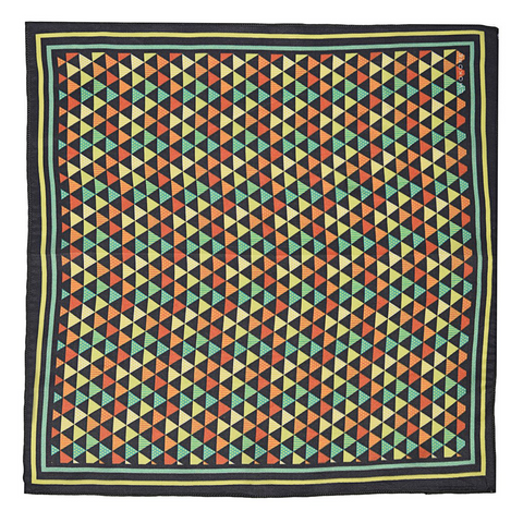 Chokore Multi-coloured Silk Pocket Square from the Plaids line - Chokore Multi-coloured Silk Pocket Square from the Plaids line