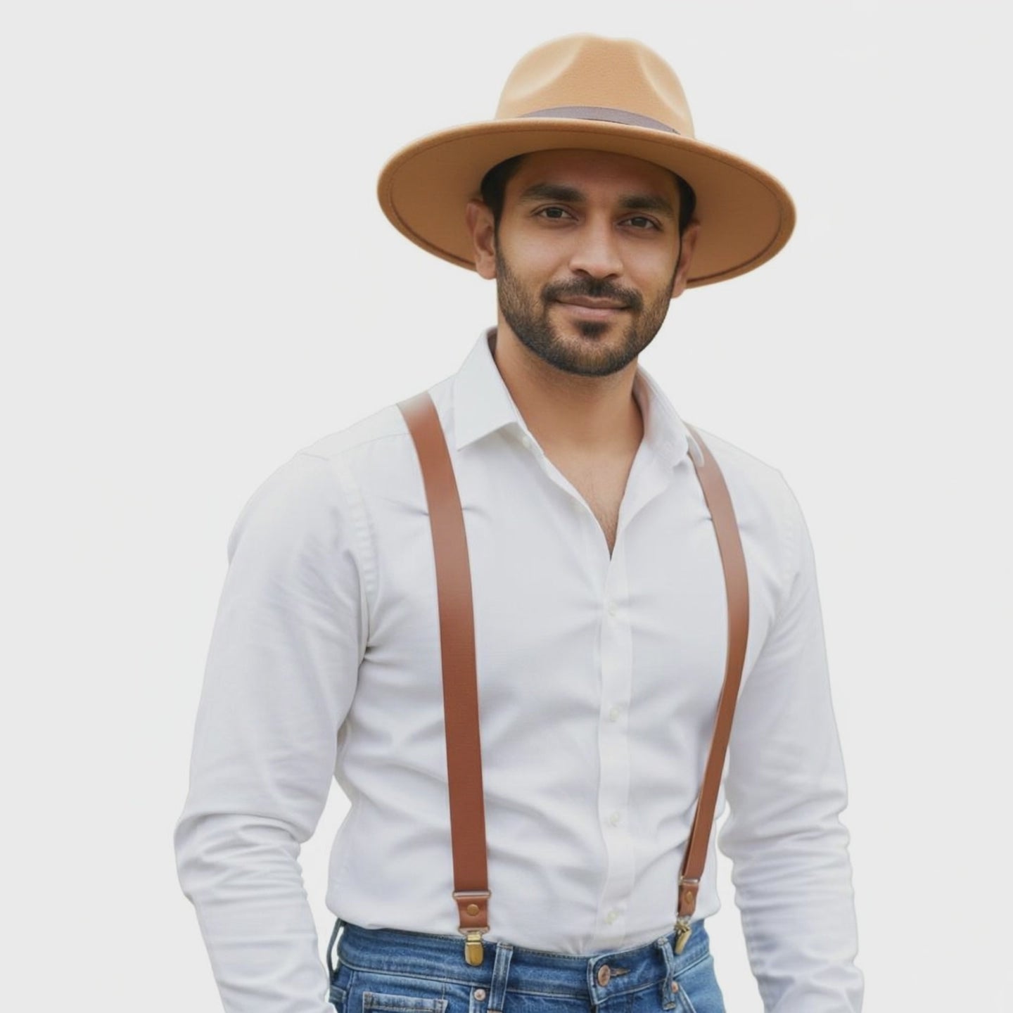 chokore Chokore Vintage Fedora Hat (Beige)