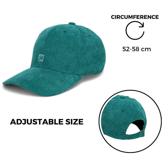 Chokore All Seasons Corduroy Baseball Cap (Peacock Blue)