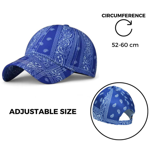 Chokore Chokore Paisley Print Baseball Cap (Navy Blue) 