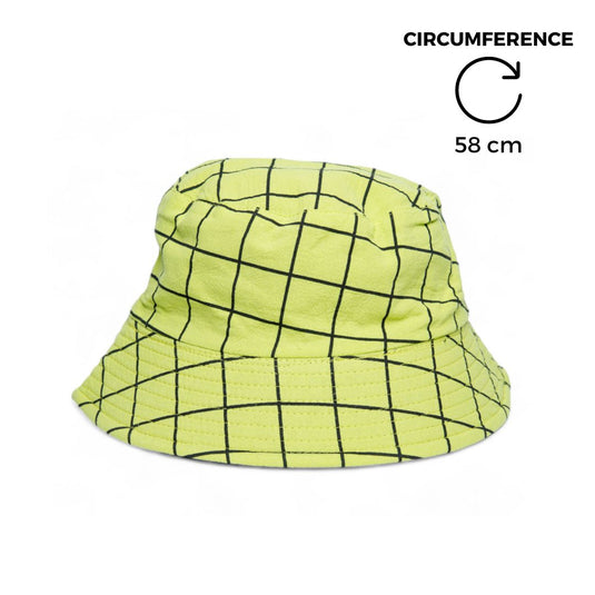 Chokore Reversible Plaid Bucket Hat (Green)
