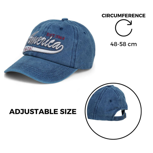 Chokore Chokore American Embroidered Baseball Cap (Blue) 
