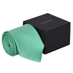 Chokore Chokore Green & Orange Pocket Square - Plaids line Dark Sea Green color silk tie for men
