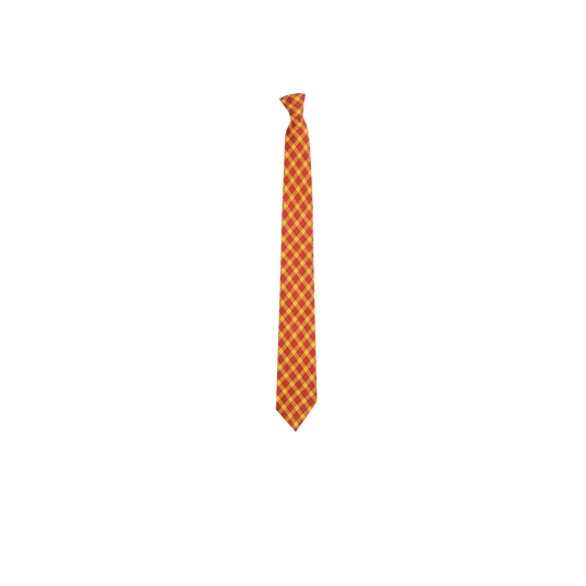 Chokore Red & Orange Tartan tie - Plaids line