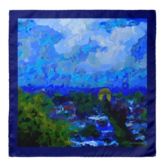 New Delhi Pocket Square From Chokore Arte Collection