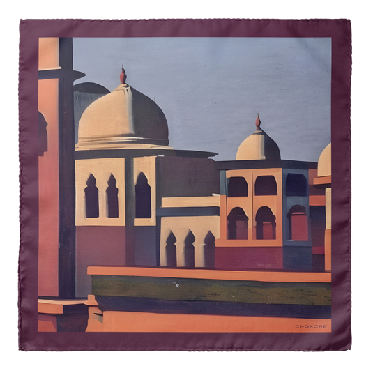 Lucknow Musings Pocket Square From Chokore Arte Collection