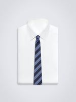 Chokore Pinpoint (Navy) - Necktie Stripes (Navy & Blue) - Necktie