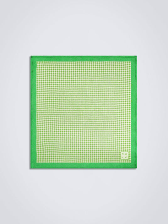 Checkered Past (Green) - Pocket Square