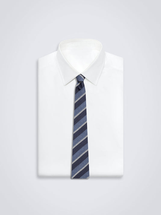 Chokore Stripes (Navy, Blue & Silver) Necktie
