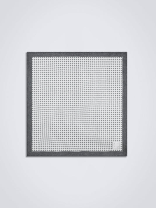Checkered Past (Grey) - Pocket Square