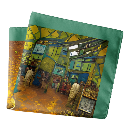 Indian Spice Bazaar Pocket Square From Chokore Arte Collection