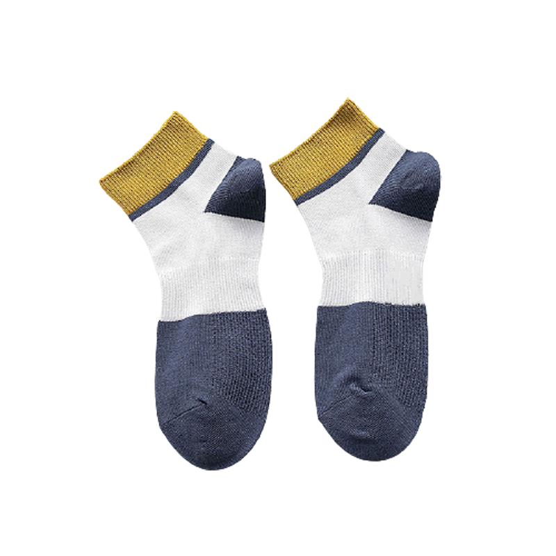 Chokore Navy Blue And Dark Grey Ankle Bamboo Socks