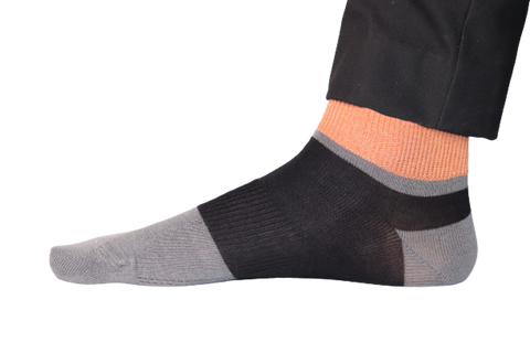 Chokore Dark Grey And Black Ankle Bamboo Socks - Chokore Dark Grey And Black Ankle Bamboo Socks
