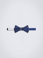 Chokore Bow Tie Striped (Gray) Bow Tie (Navy & White Polka Dots)