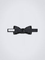 Chokore Bow Tie Striped (Gray) Bow Tie (Black)