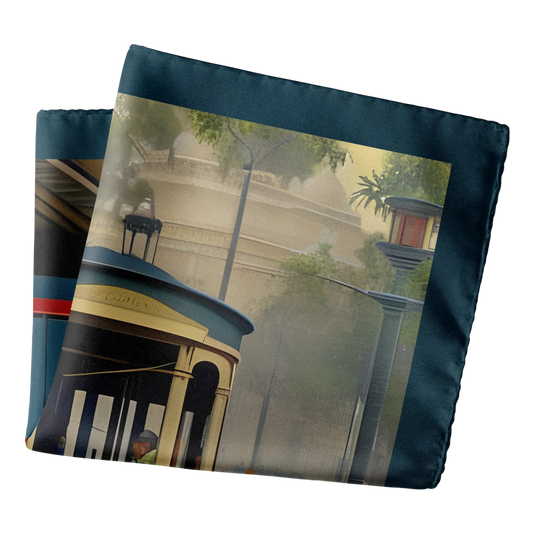 Kolkata Pocket Square From Chokore Arte Collection