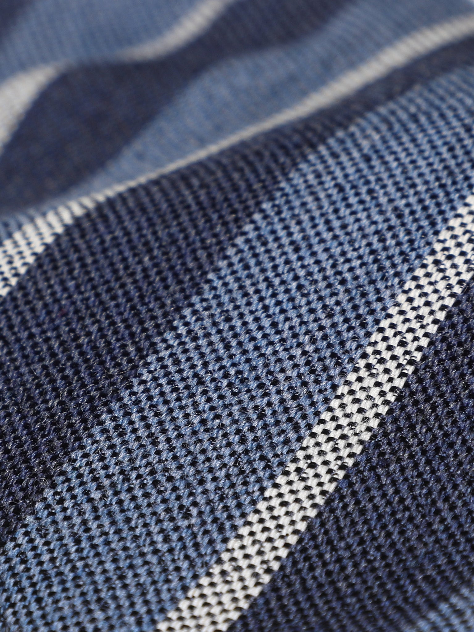 Stripes (Navy, Blue & Silver) - Necktie