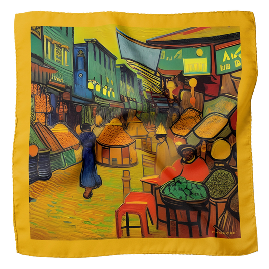 Old Delhi Pocket Square From Chokore Arte Collection