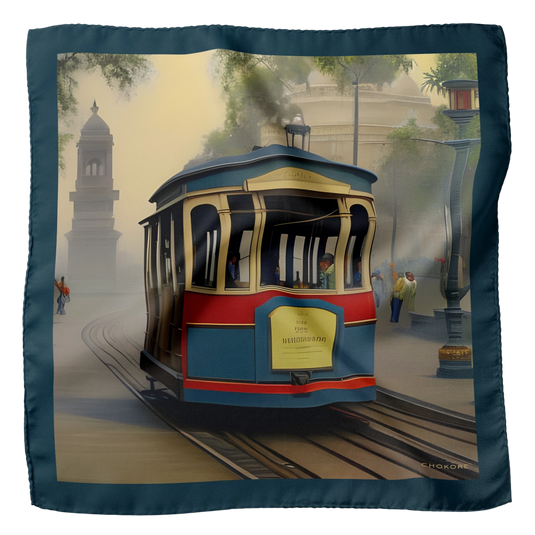 Kolkata Pocket Square From Chokore Arte Collection