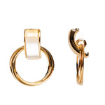 Chokore Chokore Gold-Opal Dangle Earrings 