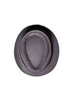Chokore Chokore Fedora Hat in Houndstooth Pattern (Dark Grey) 