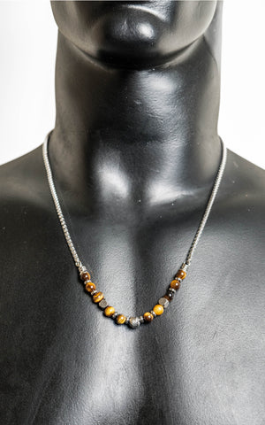 Chokore Tiger Eye Beads Necklace - Chokore Tiger Eye Beads Necklace