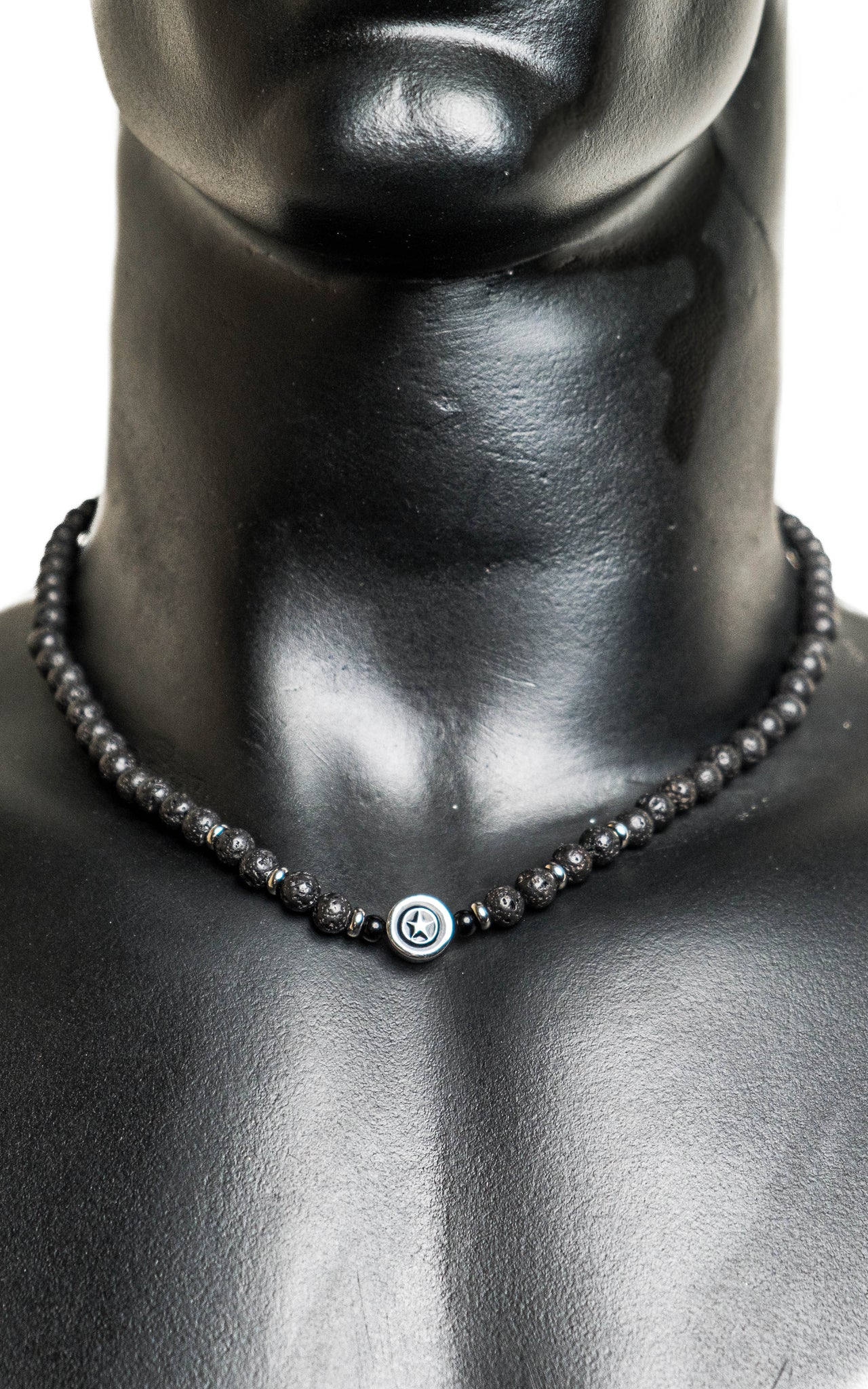Chokore Natural Lava Stone Beaded Necklace