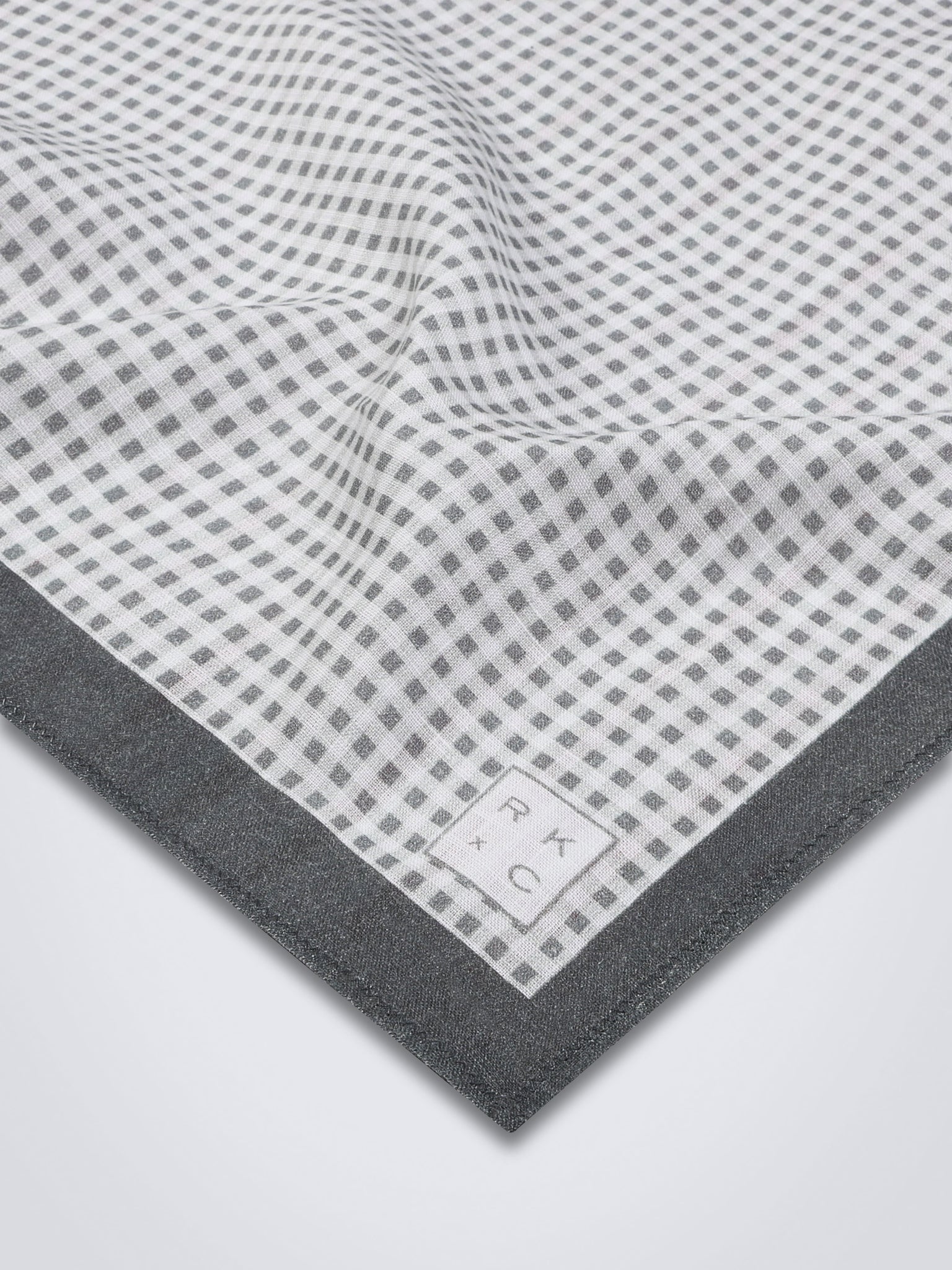 Checkered Past (Grey) - Pocket Square