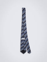 Chokore Chokore Stripes (Navy, Blue & Silver) Necktie 