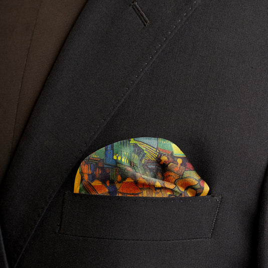 Old Delhi Pocket Square From Chokore Arte Collection