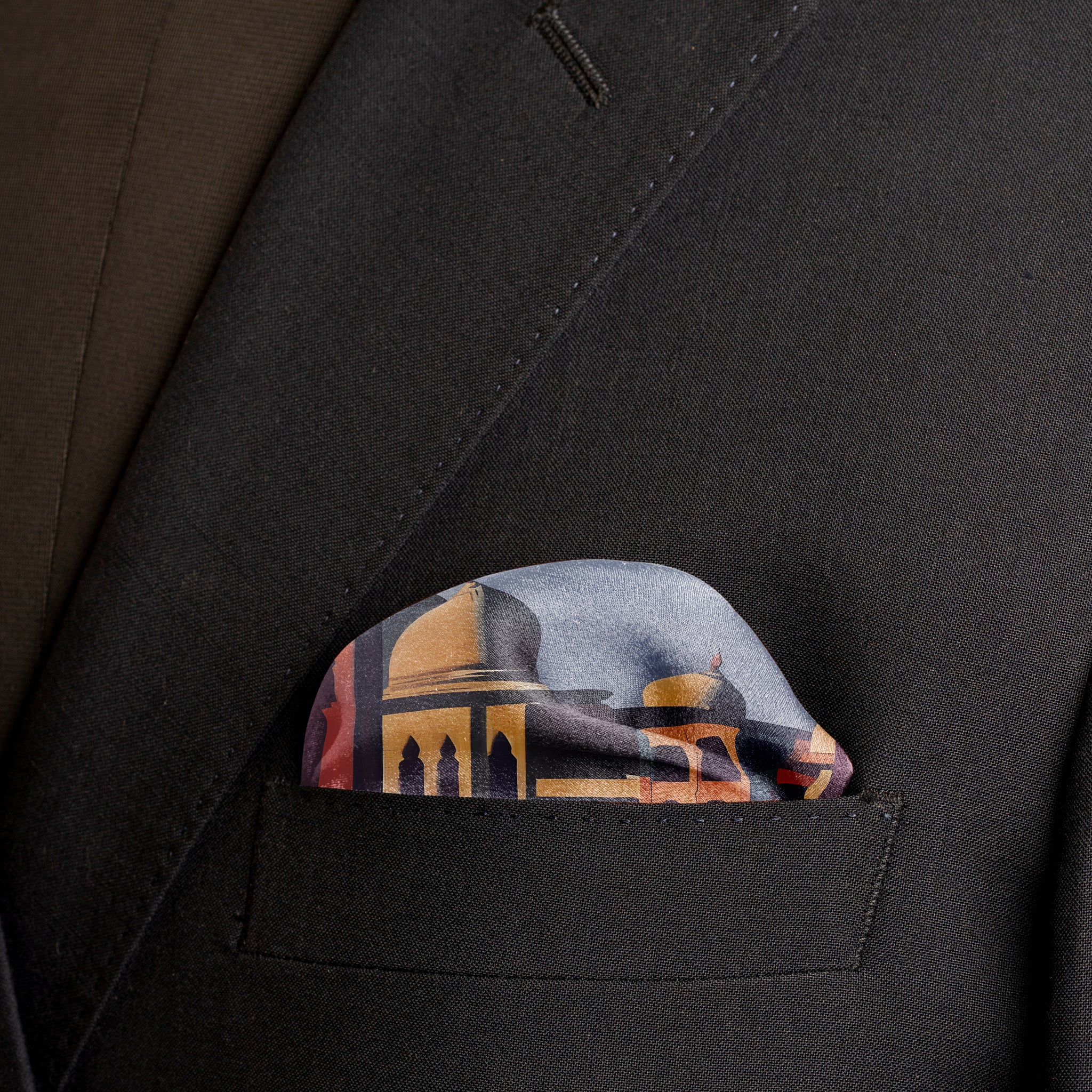 Lucknow Musings Pocket Square From Chokore Arte Collection